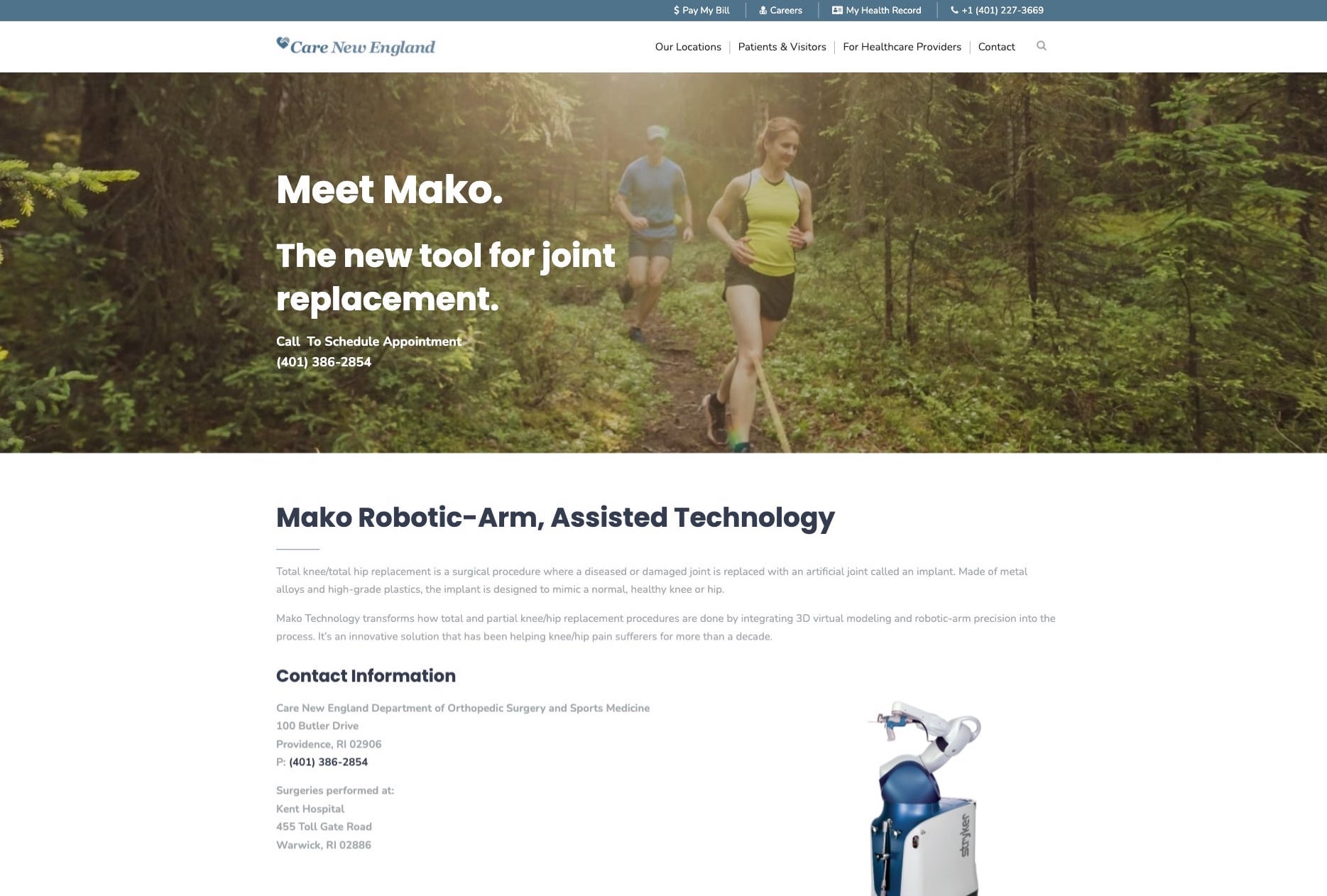 mako landing page