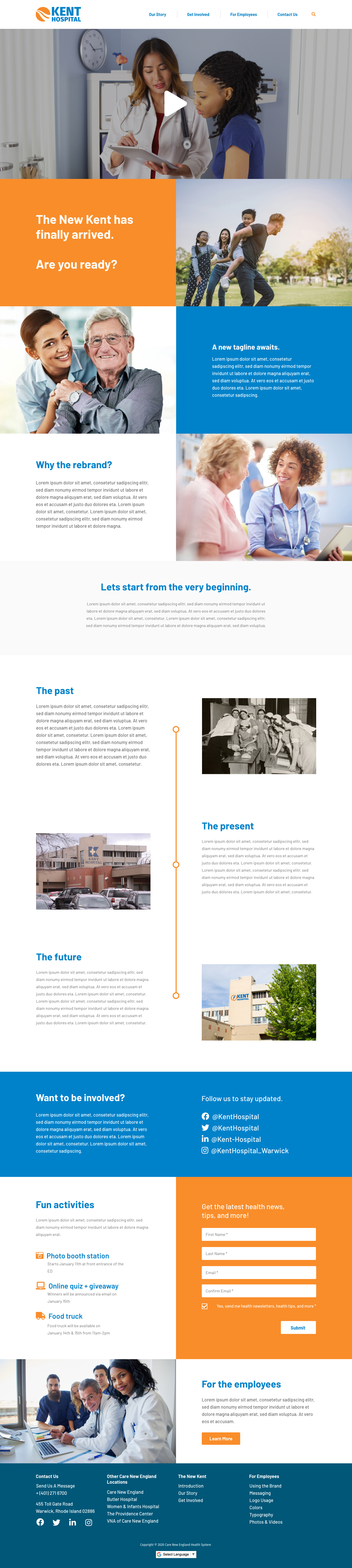 kent rebrand launch landing page